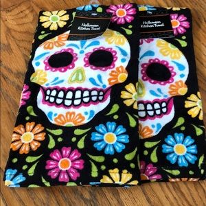 Sugar Skull Kitchen Towels
